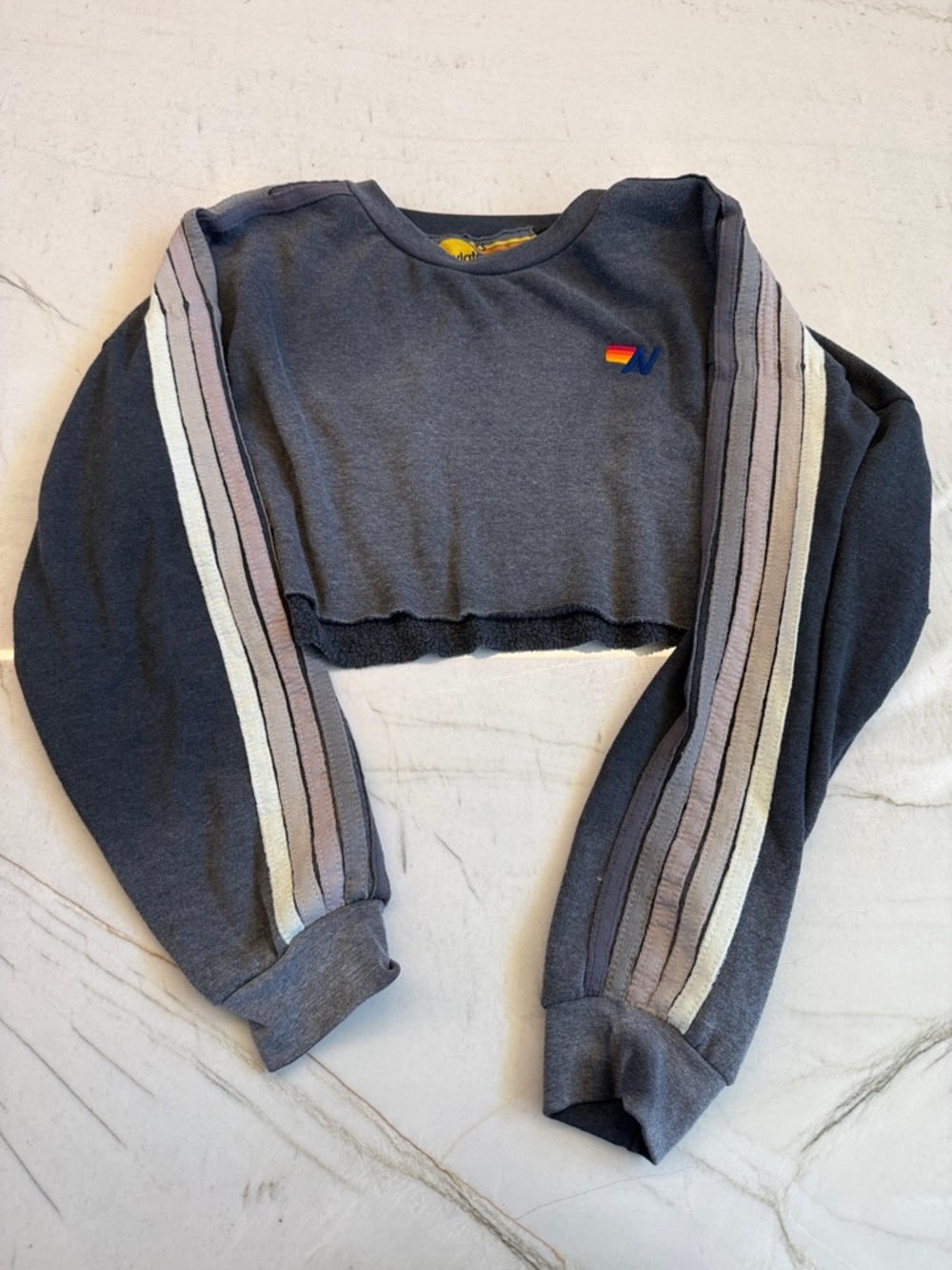 Aviator Nation Cropped Crewneck